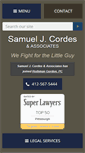 Mobile Screenshot of cordesemploymentlaw.com